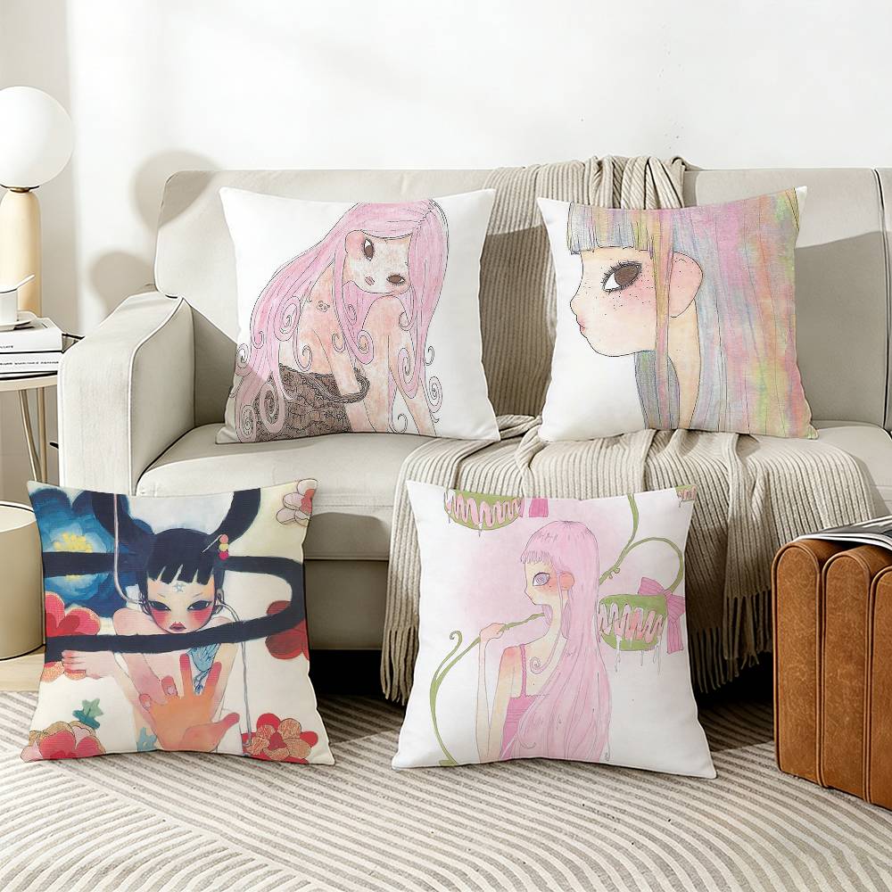 Aya Home Textiles - A-Aya T-Takano Kawaii Big-Eyed Girl Pillow