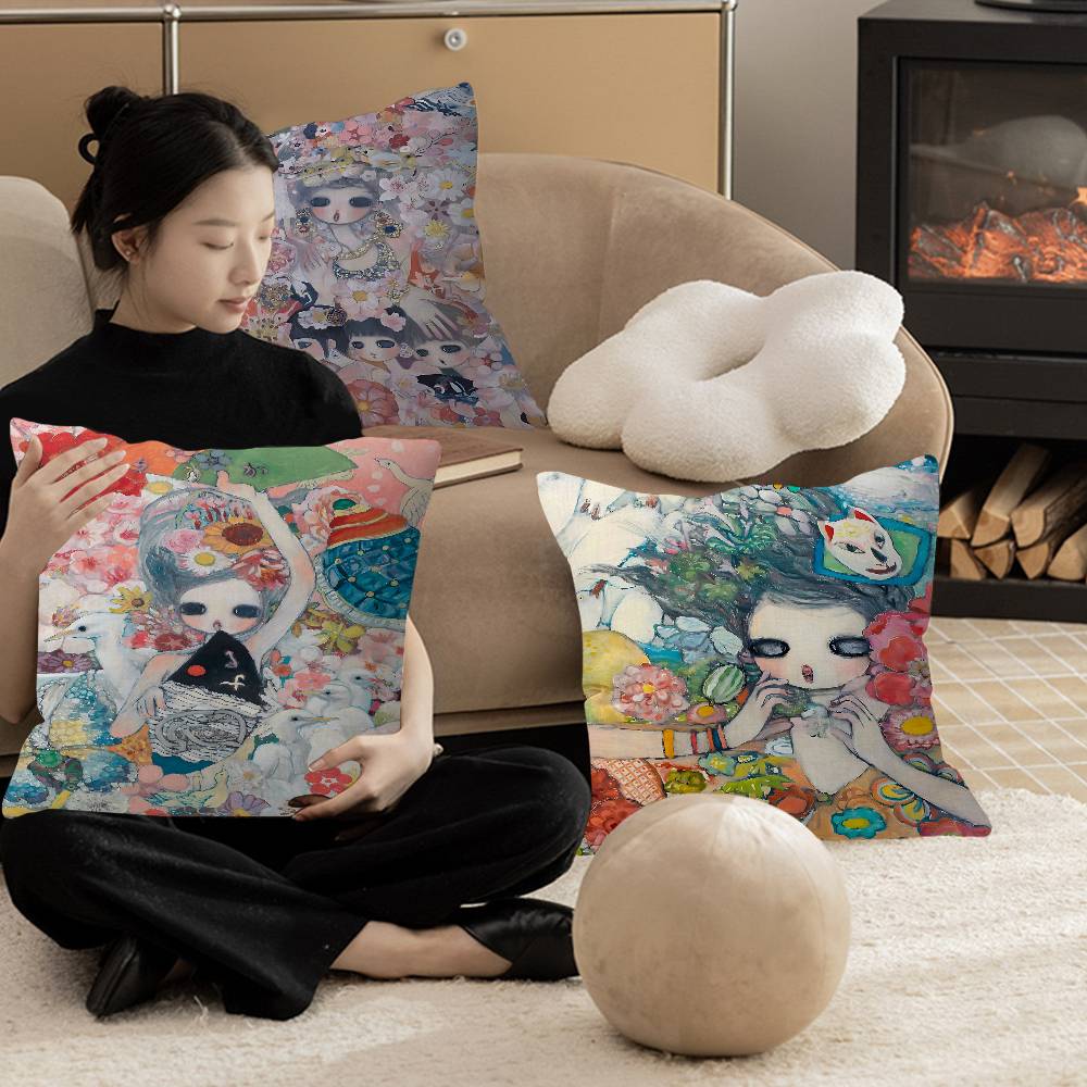 Aya Home Textiles - Aya Takano Cartoon pillow cover sofa