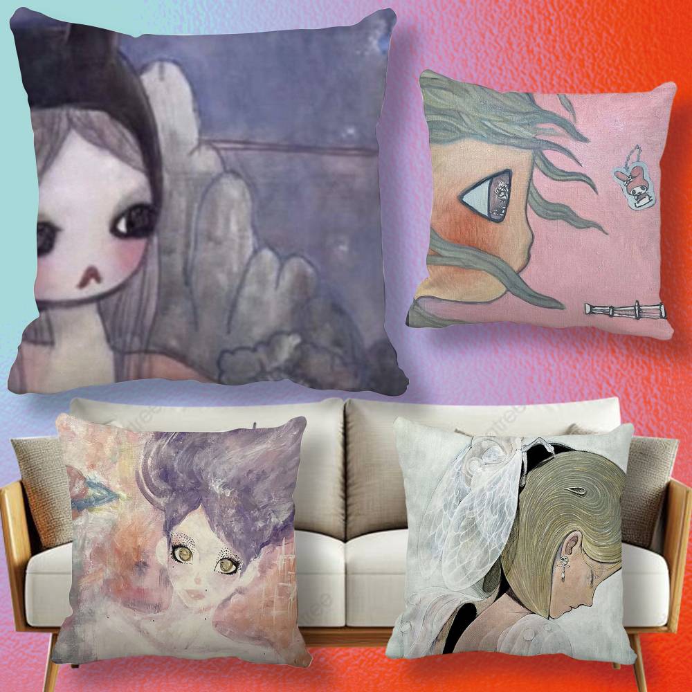 Aya Home Textiles - Aya Takano P-paintings Double-sided printed pillow