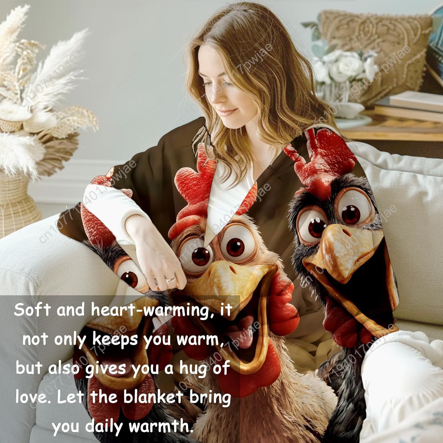 Chickens Blanket Gifts for Wom - огляд і ціна Home Textiles & Furnishings
