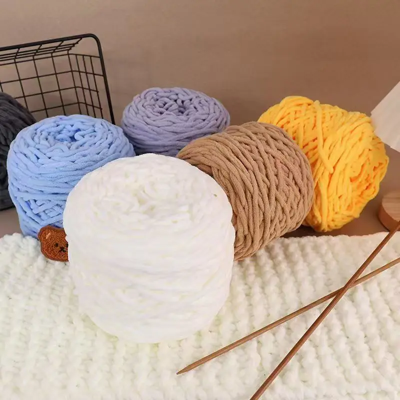3PCS 300g Chenille Knitting Ya - огляд і ціна Wool Blanket Herringbone