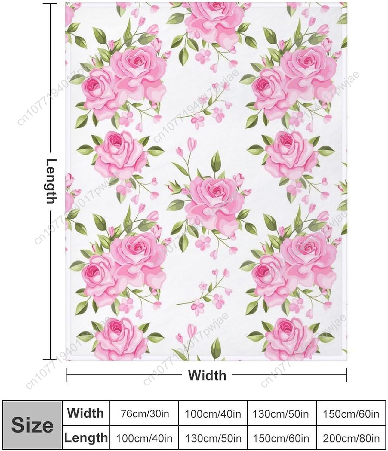 Pink Flower Throw Blanket Flor - огляд і ціна Home Textiles & Furnishings