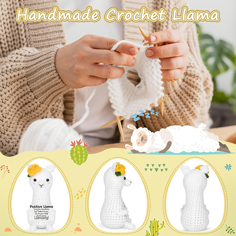 Funny Handmade Crochet Llama P - огляд і ціна Home Textiles Europe