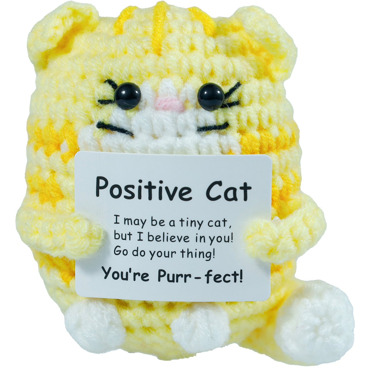 Funny Crochet Positive Cat Dol - огляд і ціна Home Textiles Europe