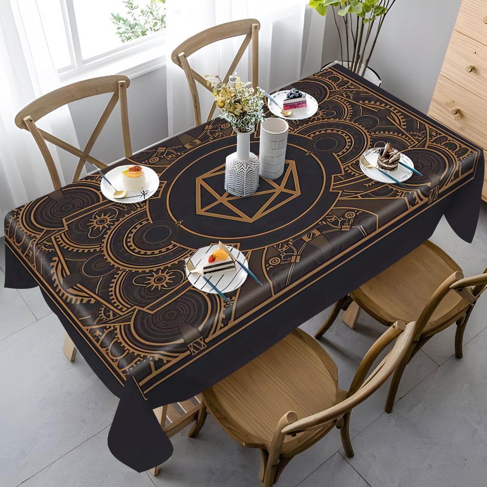Steampunk Black Golden Gear Pa - огляд і ціна Home Textiles & Furnishings