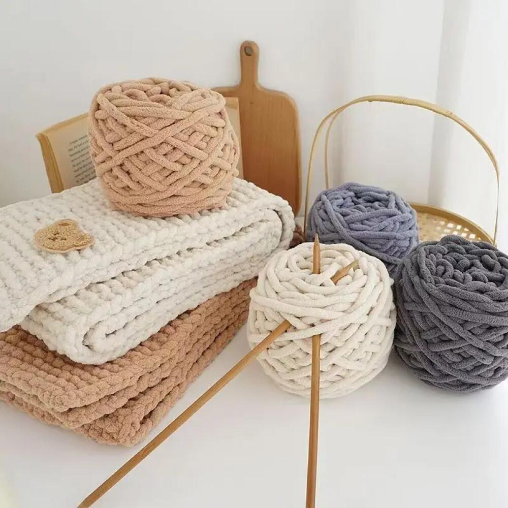 1PCS 100g Chenille Knitting Ya - огляд і ціна Wool Blanket Herringbone