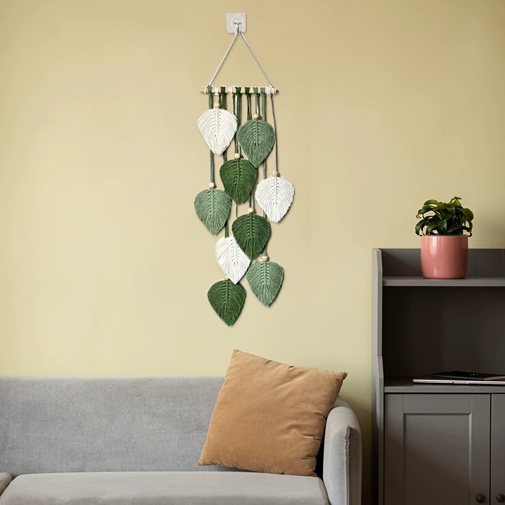 Handwoven Leaf Wall Hanging Ta - огляд і ціна Home Textiles Europe