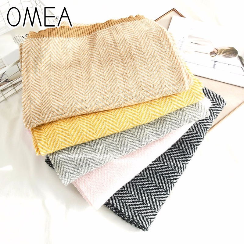 OMEA 2019 Cashmere Scarf Winte - огляд і ціна Wool Blanket Herringbone