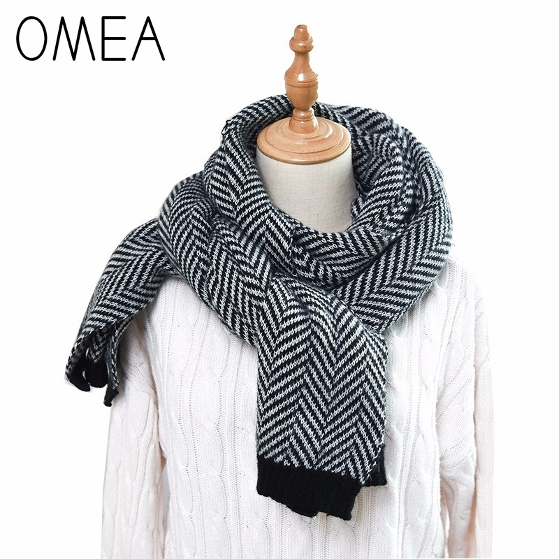 OMEA 2019 Cashmere Scarf Winte - огляд і ціна Wool Blanket Herringbone