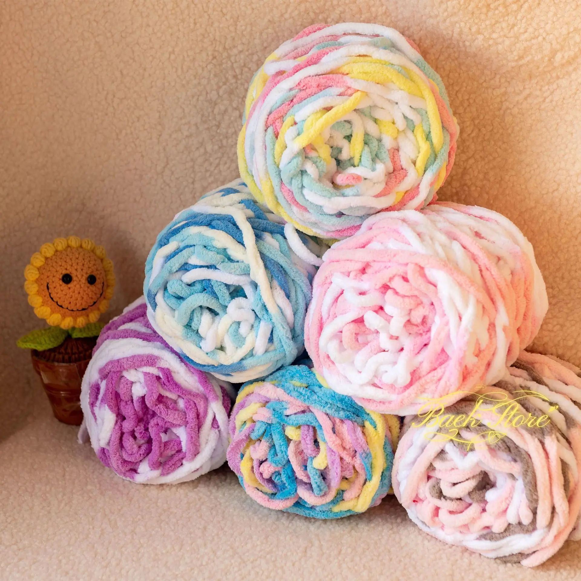 100g/Ball Blended Colorful Dye - огляд і ціна Wool Blanket Herringbone