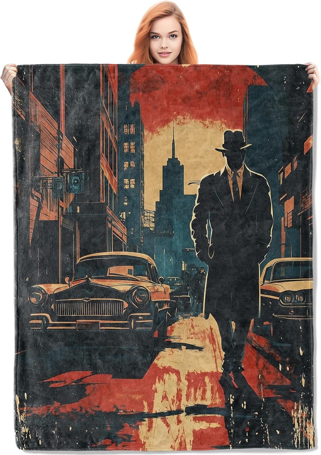 Noir Detective Blanket Gifts f - огляд і ціна Home Textiles & Furnishings