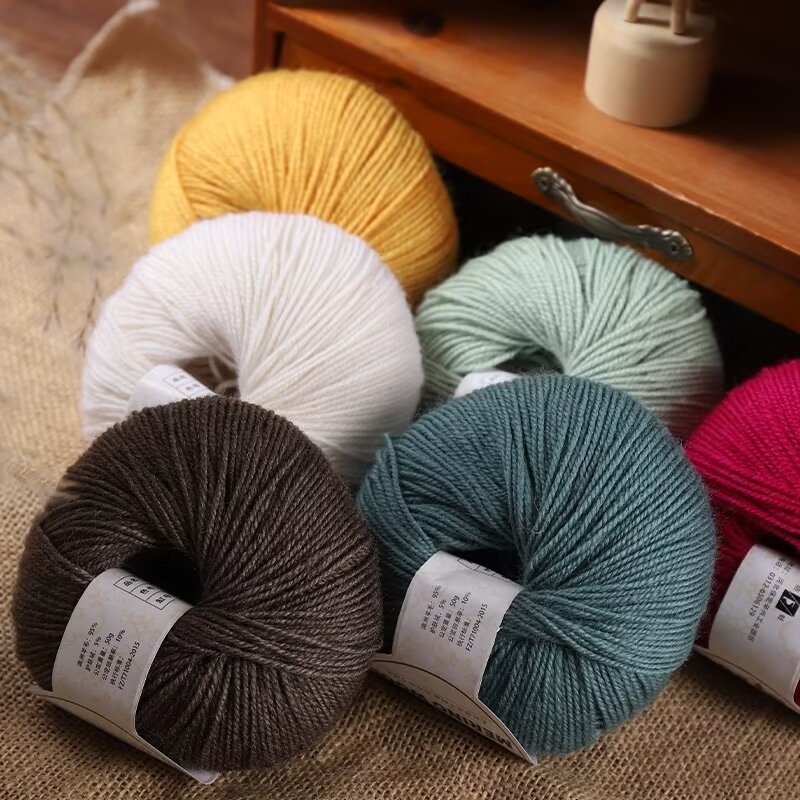 50g/Pc Hand knitting Merino Wo - огляд і ціна Wool Blanket Herringbone