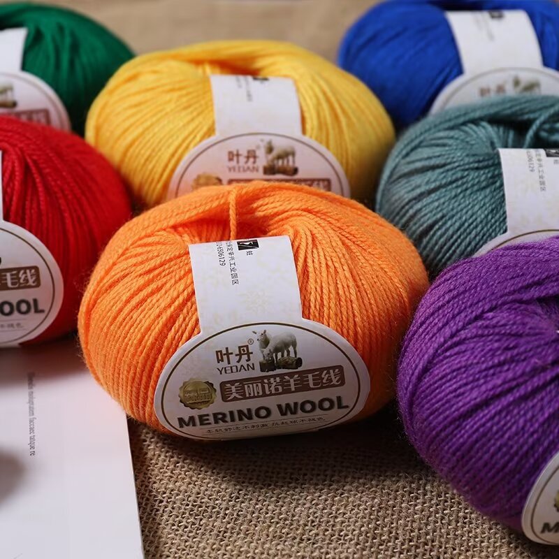 50g/Pc Hand knitting Merino Wo - огляд і ціна Wool Blanket Herringbone