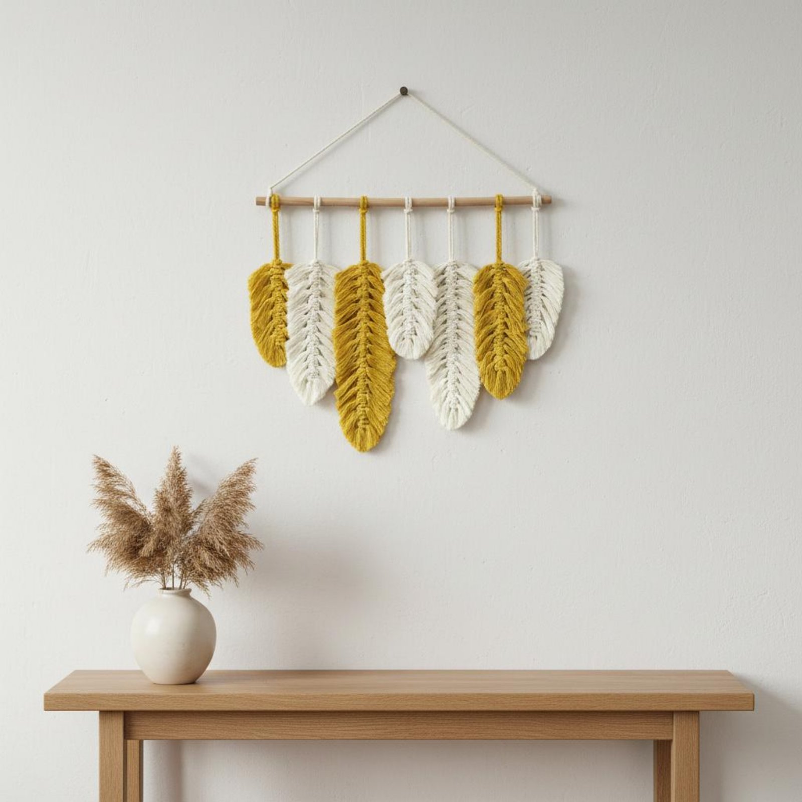 Macrame Feather Wall Hanging H - огляд і ціна Home Textiles & Furnishings
